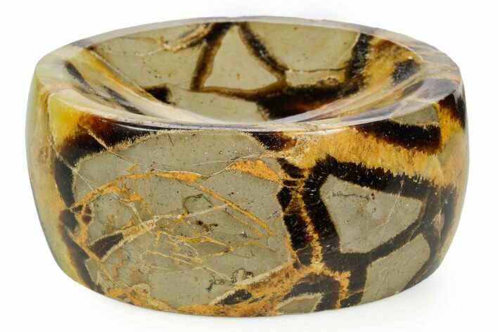 Polished Septarian Dish - Madagascar #361395